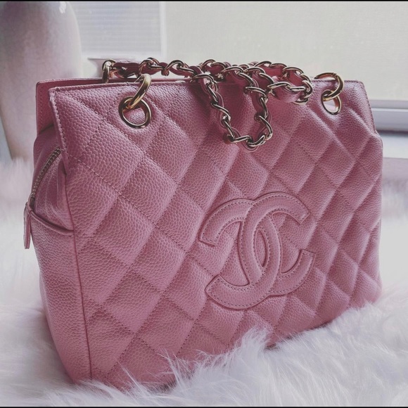 CHANEL Handbags - 🌸CHANEL Caviar Quilted Petit Timeless Shopping Tote PTT Pink